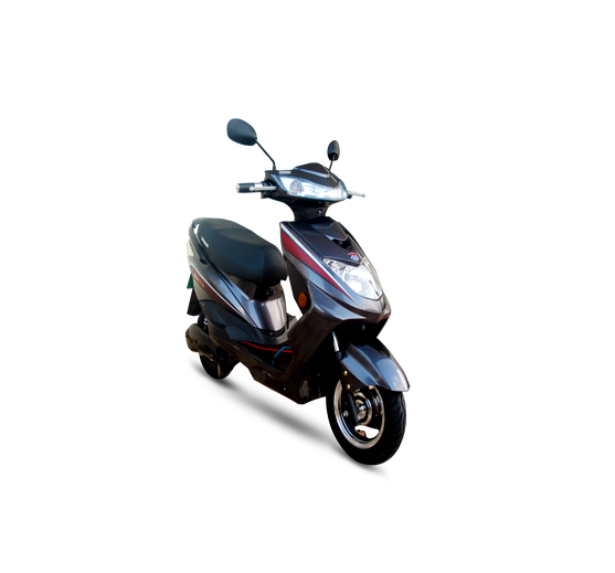 Okinawa Ridge+ Electric Scooter | Smart Scooter | 81 km | 45kmph | 2-3 hour charging | 3 Year Warranty - SILVER-M00000002087