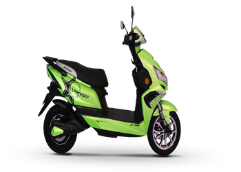 Okinawa iPraise+ Electric Scooter | Intelligent Scooter | 137 km | 56kmph | 4-5 hour charging | 3 Year Warranty - ELECTRIC GREEN