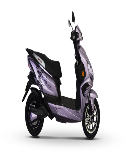 Okinawa iPraise+ Electric Scooter | Intelligent Scooter | 137 km | 56kmph | 4-5 hour charging | 3 Year Warranty - MAUVE PURPLE