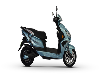 Okinawa iPraise+ Electric Scooter | Intelligent Scooter | 137 km | 56kmph | 4-5 hour charging | 3 Year Warranty - OCEAN BLUE