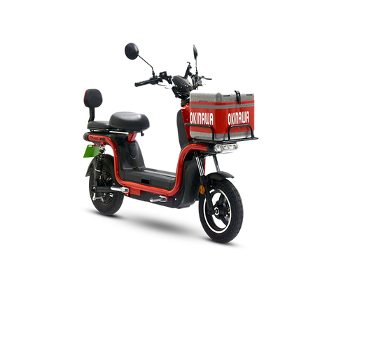 Okinawa Dual 100 Electric Scooter | Live Life Dual 100 Size | 129 km | 60kmph | 5-6 hour charging | 3 Year Warranty - RED-M00000002124