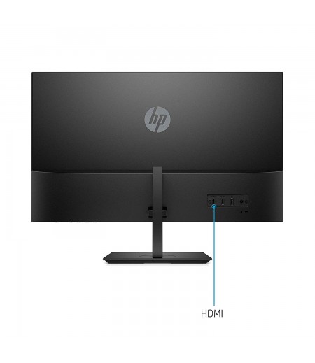 HP 27f 27-inch 4K-UHD (3840 x 2160) Height Adjustable IPS Monitor with HDMI x 2, DisplayPort x 1, AMD Free Sync, 300 nits - 5ZP66AA (Black)