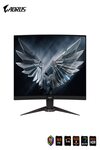 Gigabyte AORUS CV27F 27" 165Hz 1080P 1500R FreeSync Gaming Monitor, Exclusive Built-in ANC, 1920x1080 Display, 1 ms Response Time, HDR, 90% DCI-P3, 1x Display Port 1.2, 2X HDMI 2.0, 2X USB 3.0