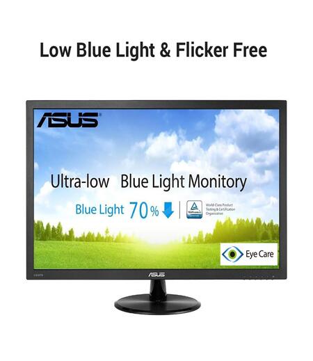 ASUS VP228H 21.5-inch (54 cm) LCD Gaming Monitor with HDMI & DVI Connectivity - 90LM01K0-B01170 (Black)