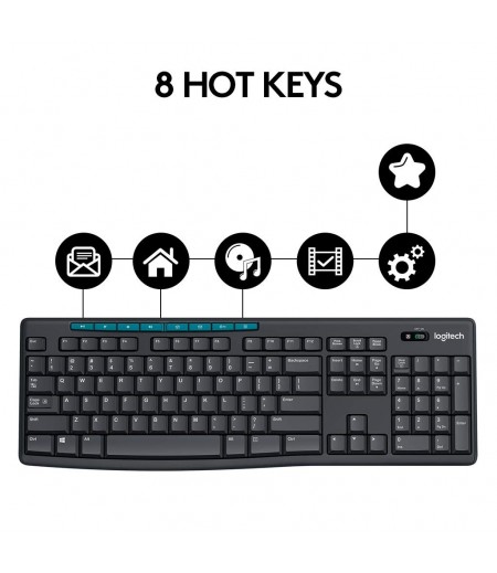 Logitech MK275 Wireless Keyboard and Mouse Combo