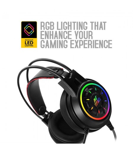 Ant Esports H707 HD RGB LED Gaming Headset with Mic