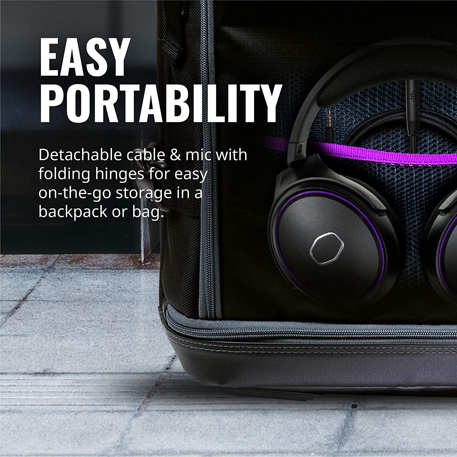 Cooler Master MH630 Gaming Headset with Hi-Fi Sound, Omnidirectional Boom Mic, and PC/Console/Mobile Connectivity