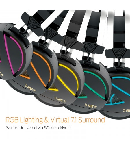 GAMDIAS Hebe M1 RGB 7.1 Virtual Surround Sound Gaming Headset