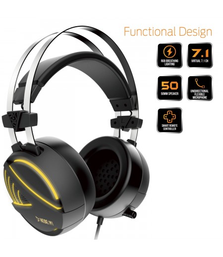 GAMDIAS Hebe M1 RGB 7.1 Virtual Surround Sound Gaming Headset