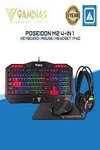 Gamdias Poseidon 4in One Gaming Combo (KB+Mouse+Headset+Pad)