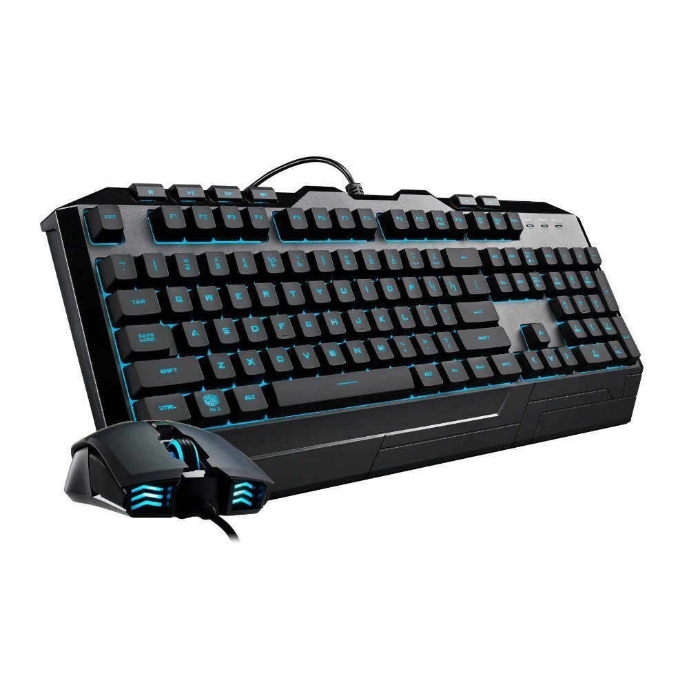 CoolerMaster Devastator Gaming 3 Keyboard and Mouse Combo with 7 Colour LED Backlit Option, Black