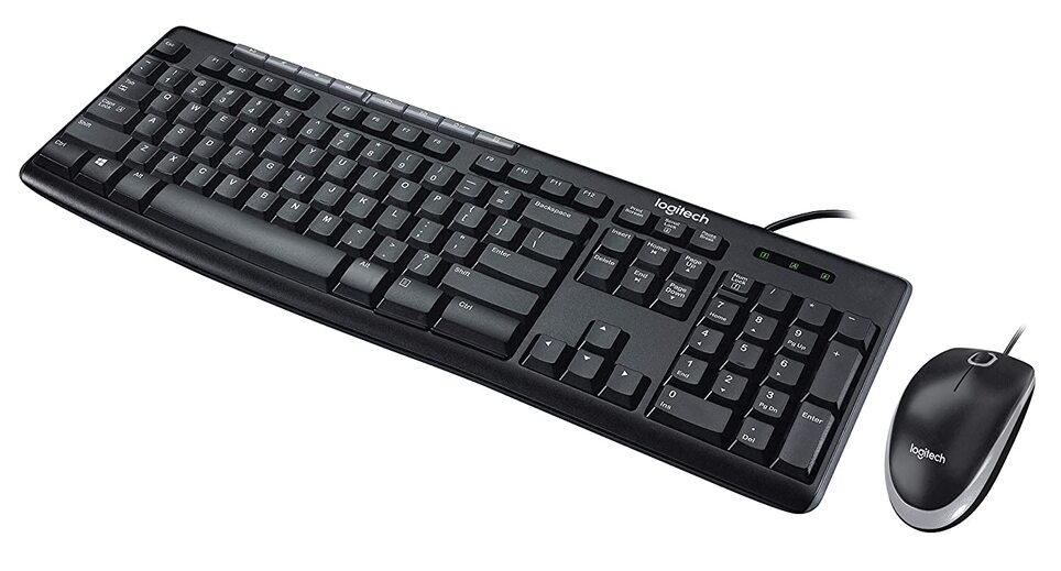 Logitech Media Combo MK200 Full-Size Keyboard and High-Definition Optical Mouse