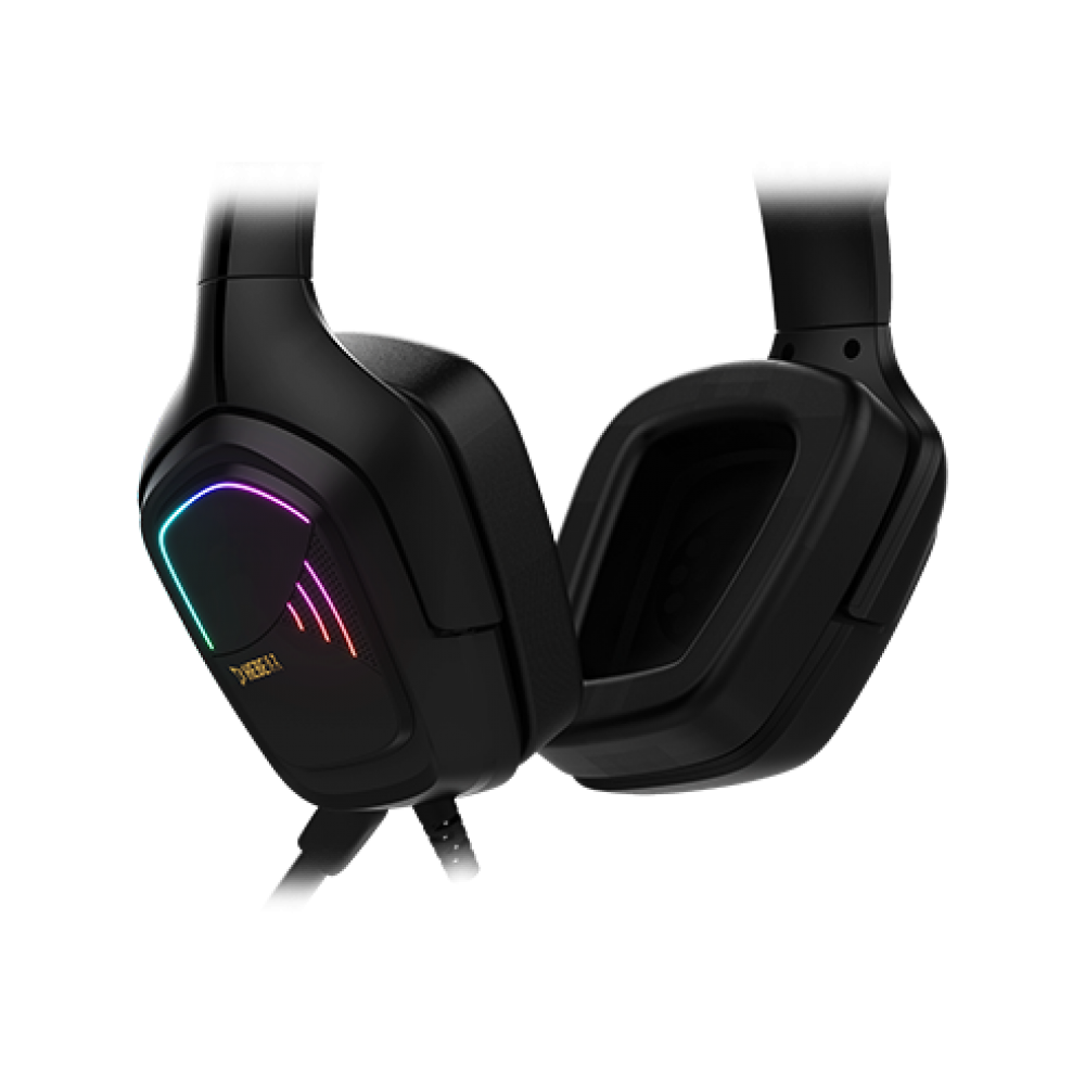 GAMDIAS HEBE E2 Gaming Headphone Wired Headset Gaming Headphone  (Black, On the Ear)