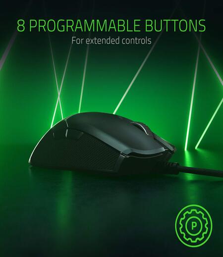 Razer Viper Ultralight Ambidextrous Wired Gaming Mouse: Fastest Mouse Switch in Gaming - 16,000 DPI Optical Sensor - Chroma RGB Lighting - 8 Programmable Buttons - Drag-Free Cord