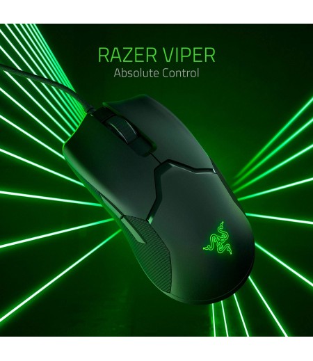 Razer Viper Ultralight Ambidextrous Wired Gaming Mouse: Fastest Mouse Switch in Gaming - 16,000 DPI Optical Sensor - Chroma RGB Lighting - 8 Programmable Buttons - Drag-Free Cord