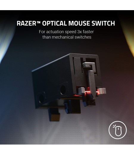 Razer Basilisk v2 Wired Gaming Mouse: 20K DPI Optical Sensor, Fastest Gaming Mouse Switch, Chroma RGB Lighting, 11 Programmable Buttons, Classic Black