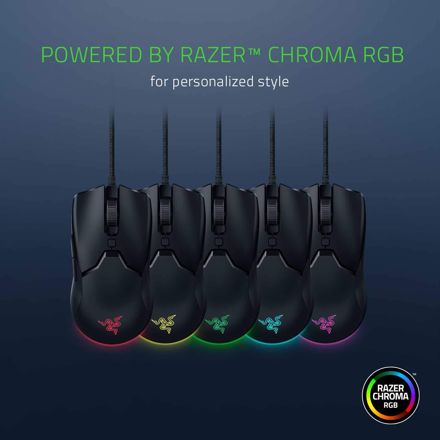 Razer Viper Mini Ultralight Gaming Mouse: Fastest Gaming Switches - 8500 DPI Optical Sensor - Chroma RGB Underglow Lighting - 6 Programmable Buttons - Drag-Free Cord - Classic Black