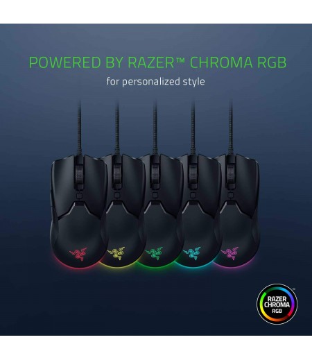 Razer Viper Mini Ultralight Gaming Mouse: Fastest Gaming Switches - 8500 DPI Optical Sensor - Chroma RGB Underglow Lighting - 6 Programmable Buttons - Drag-Free Cord - Classic Black