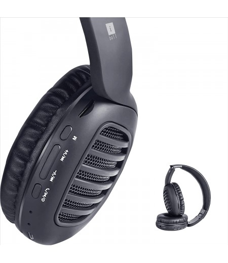 iBall Decibel Bluetooth 5.0 Headphone with SD/FM/Alexa Built-in (Black Edition)