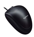 Logitech B100 Corded Mouse – Wired USB Mouse for Computers and laptops, for Right or Left Hand Use, Black