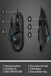 Logitech G502 Hero High Performance Wired Gaming Mouse, Hero 16K Sensor, 16,000 DPI, RGB, Adjustable Weights, 11 Programmable Buttons, On-Board Memory, PC/Mac - Black