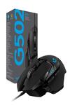 Logitech G502 Hero High Performance Wired Gaming Mouse, Hero 16K Sensor, 16,000 DPI, RGB, Adjustable Weights, 11 Programmable Buttons, On-Board Memory, PC/Mac - Black