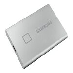 Samsung T7 Touch 1TB Up to 1,050MB/s USB 3.2 Gen 2 (10Gbps, Type-C) External Solid State Drive (Portable SSD) Silver (MU-PC1T0S)