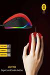 Ant Esports GM100 RGB Gaming  Mouse with Optical Sensor 1000 Hz Wired Optical Gaming Mouse  (USB 3.0, Red)