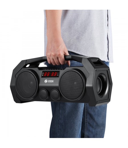 Zoook Rocker Boombox+ 32W Bluetooth Party Speaker with FM/USB/TF/Display/Handsfree Calling (Black)