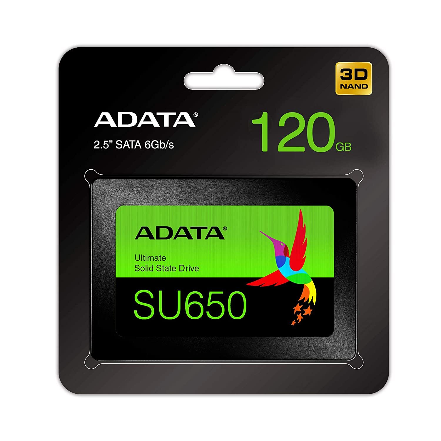 A-DATA Ultimate SU650 3D NAND 120GB Solid State Drive - Black