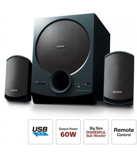 Sony SA-D20 C E12 2.1 Channel Multimedia Speaker System with Bluetooth (Black)