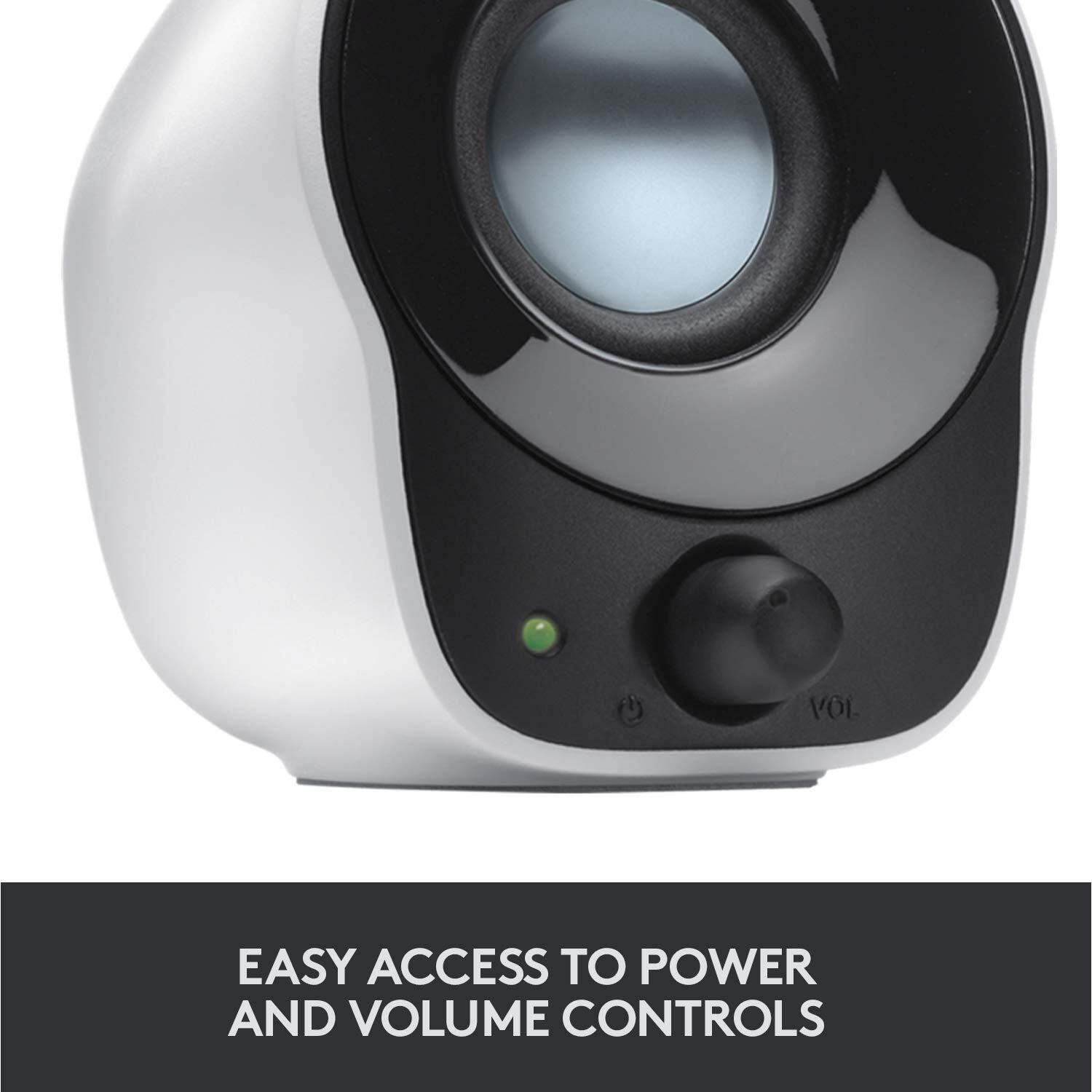 Logitech Z120 Stereo Speaker (Black and White)