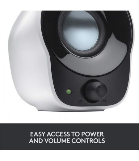 Logitech Z120 Stereo Speaker (Black and White)