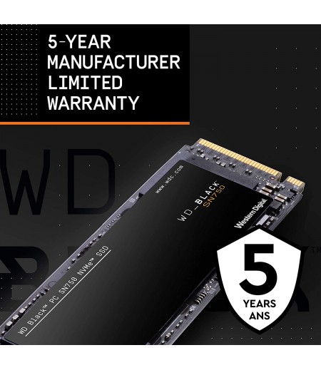 Western Digital WD Black PCIe NVMe SSD, 3430MB/s R, 2600MB/s W, 5 Y Warranty, 500GB