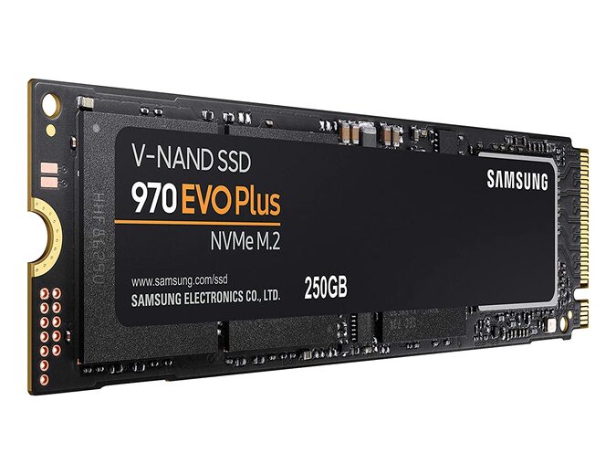 Samsung 970 EVO Plus 250GB PCIe NVMe M.2 (2280) Internal Solid State Drive (SSD) (MZ-V7S250)