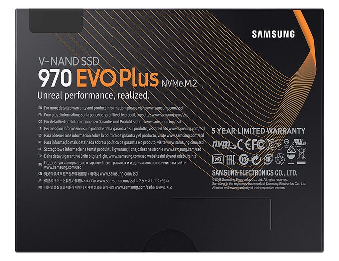 Samsung 970 EVO Plus 250GB PCIe NVMe M.2 (2280) Internal Solid State Drive (SSD) (MZ-V7S250)