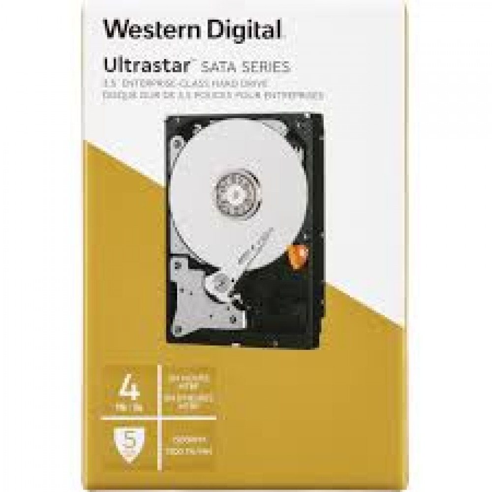 Western Digital 4TB Ultrastar DC HC310 SATA HDD - 7200 RPM Class, SATA 6 Gb/s, 256MB Cache, 3.5"