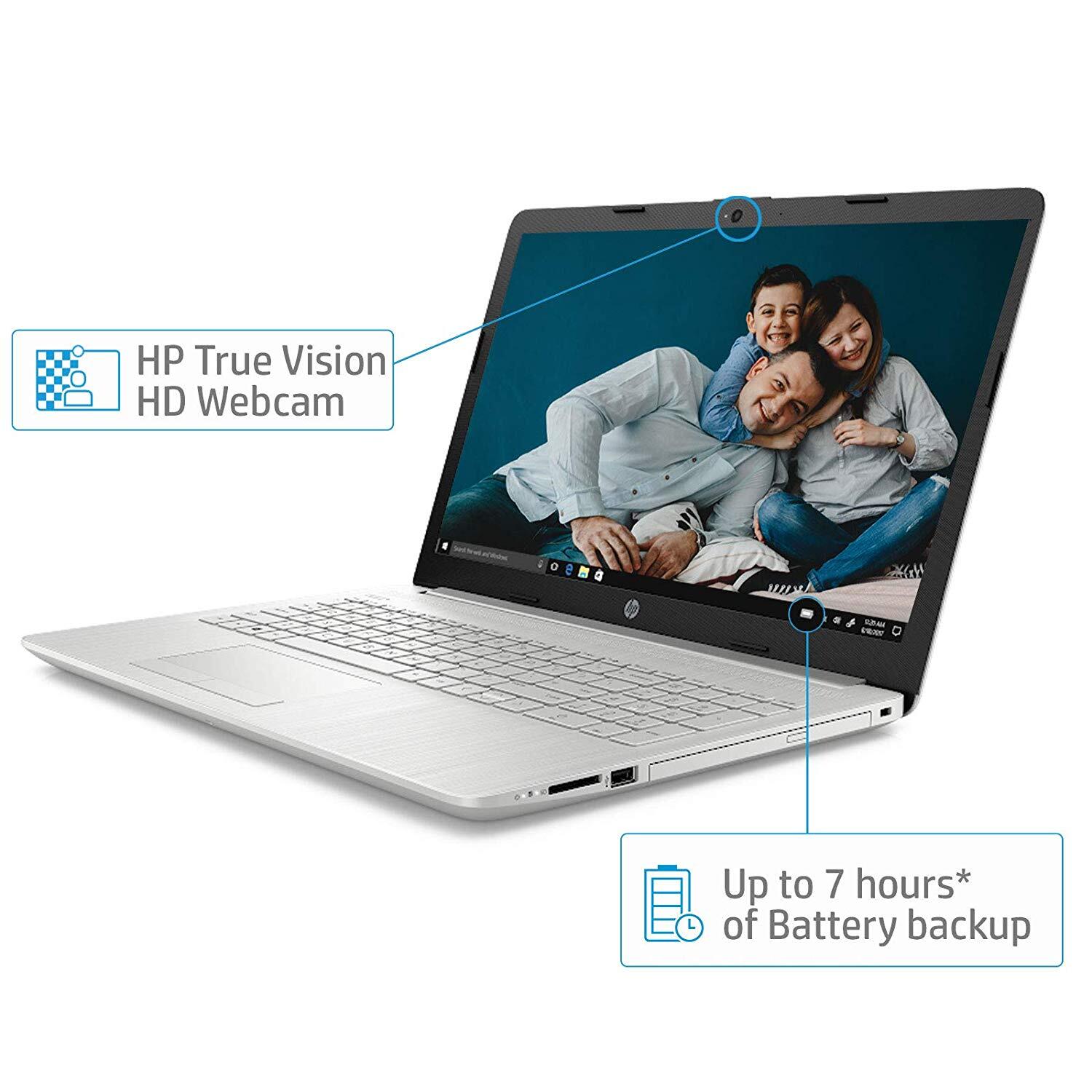 HP 15 Core i3 7th gen 15.6-inch Laptop (4GB/1TB HDD/Windows 10 Home/Natural Silver/2.04 kg), 15-DA0326TU-M000000000121 www.mysocially.com