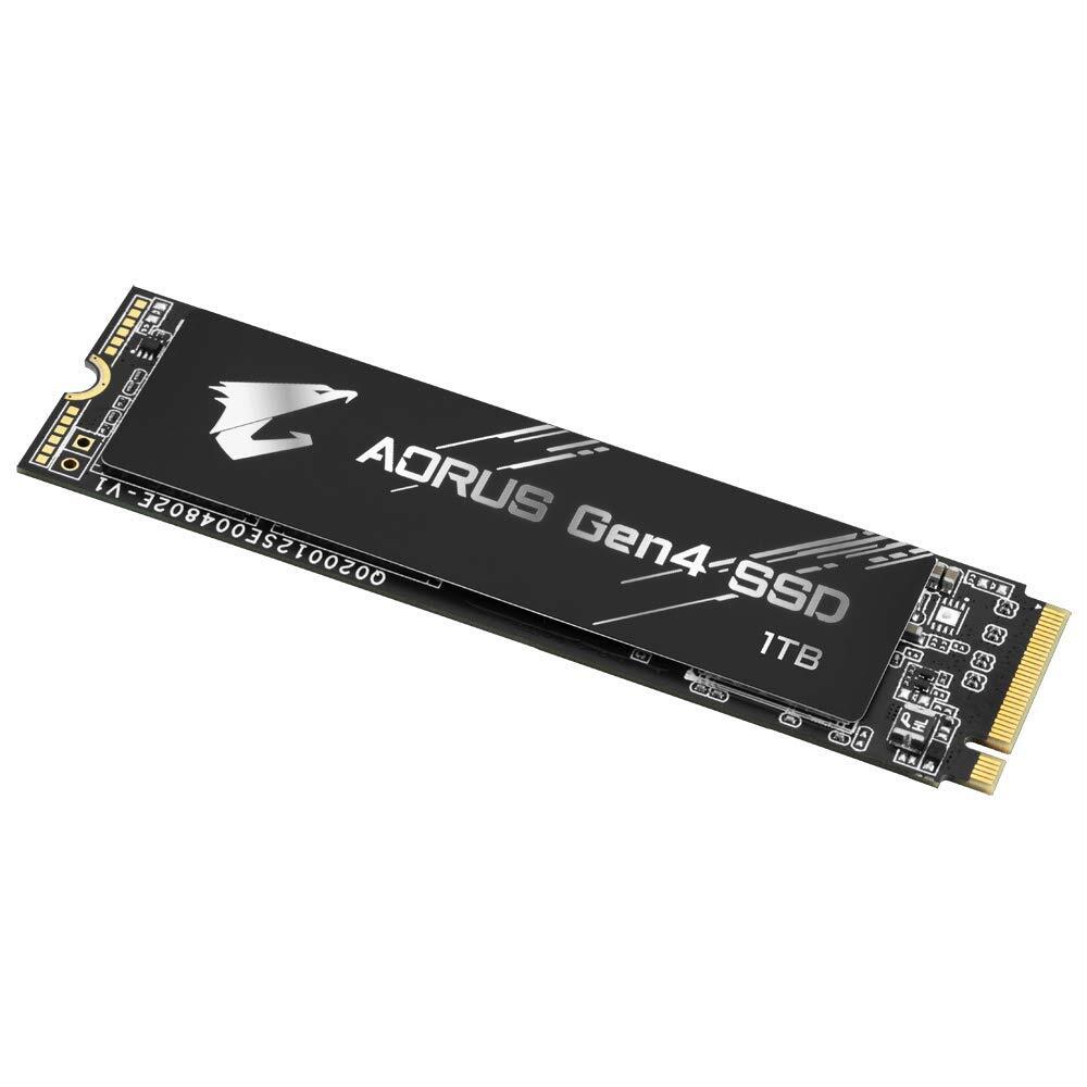 Gigabyte AORUS NVMe Gen4 M.2 1TB PCI-Express 4.0 Interface High Performance Gaming, 3D TLC NAND, External DDR Cache Buffer, SSD GP-AG41TB