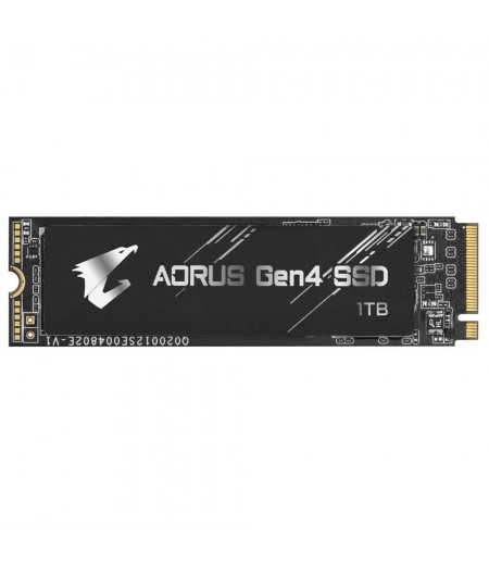 Gigabyte AORUS NVMe Gen4 M.2 1TB PCI-Express 4.0 Interface High Performance Gaming, 3D TLC NAND, External DDR Cache Buffer, SSD GP-AG41TB