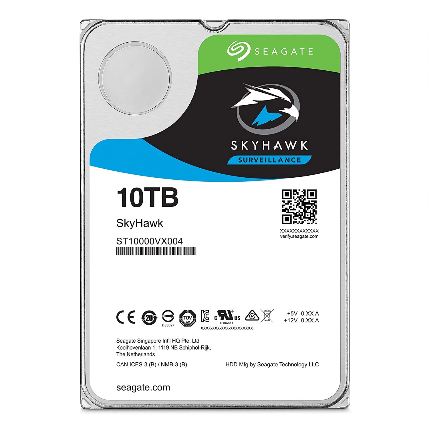 Seagate Skyhawk Surveillance 10TB Internal Hard Drive (ST10000VX0004)