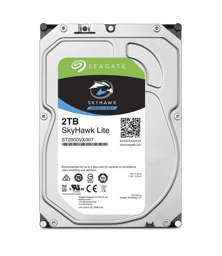 Seagate Skyhawk Lite 2TB Surveillance Internal Hard Drive HDD – 3.5 Inch SATA HDD (ST2000VX007)