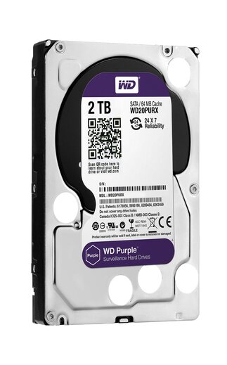 Western Digital Purple Surveillance 2TB Internal  Hard Drive   (WD20PURX)