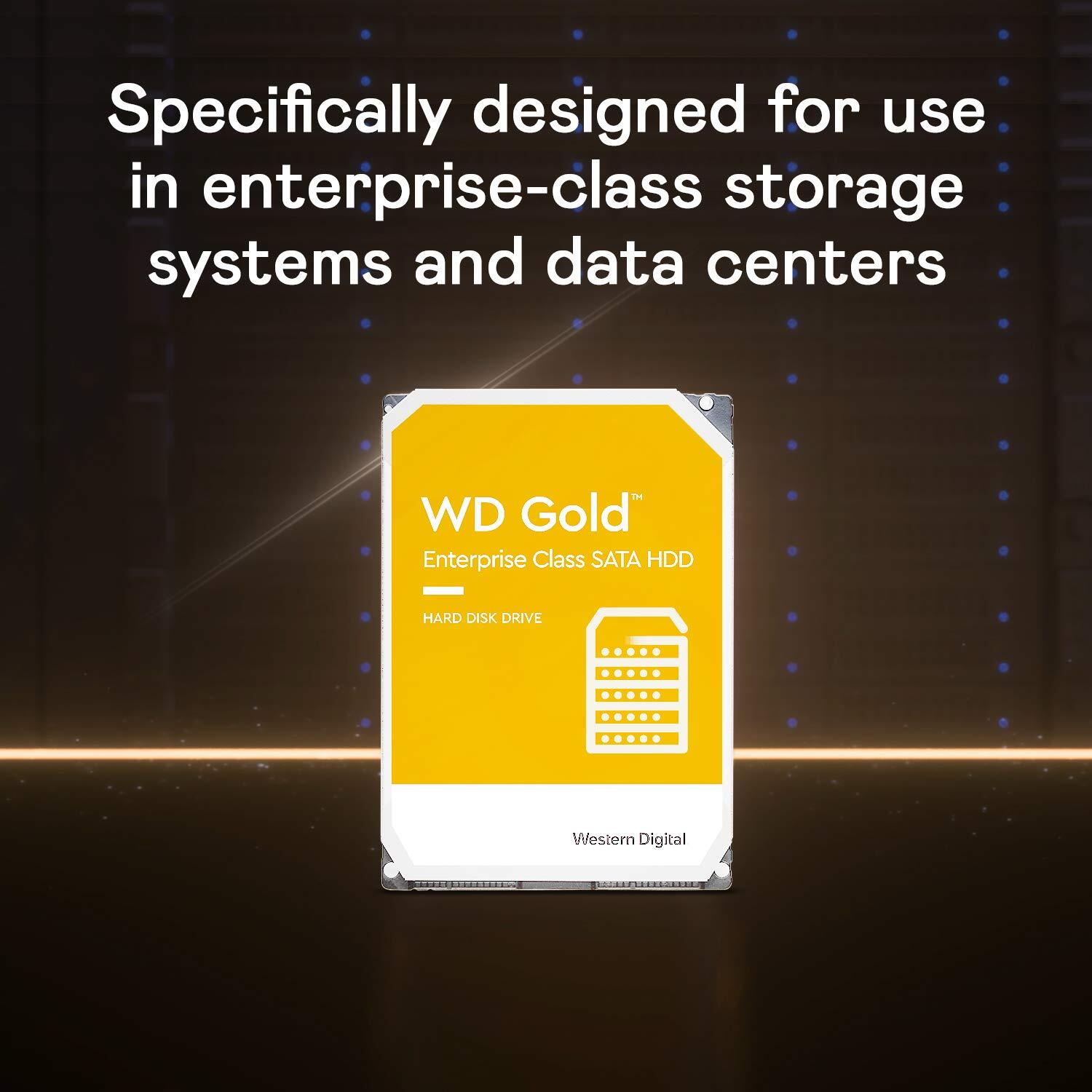 Western Digital WD Gold 10TB Enterprise Class Internal Hard Drive -7200 RPM Class, SATA 6 Gb/s, 256 MB Cache, 3.5"