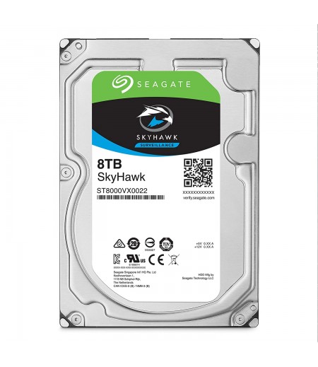 Seagate Skyhawk 8TB Surveillance Internal Hard Drive HDD 3.5 Inch SATA 6GB/s 256MB Cache for DVR NVR Security Camera System with Drive Health Management