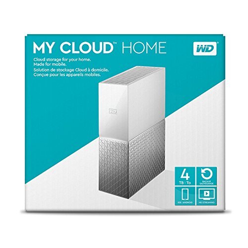 WD My Cloud Home WDBVXC0040HWT-BESN 4TB Network Attached Storage (White) Personal Cloud