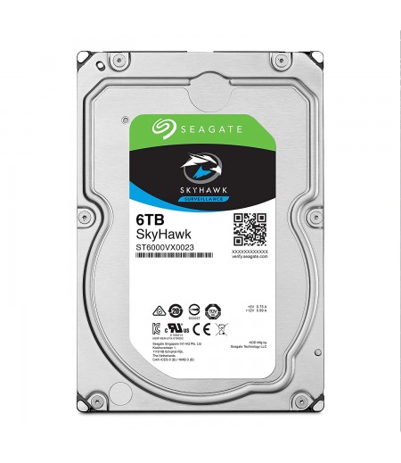 Seagate SkyHawk 6TB Surveillance Hard Drive SATA 6Gb/s 128MB Cache Internal Drive, 3.5 Inch (ST6000VX0023)