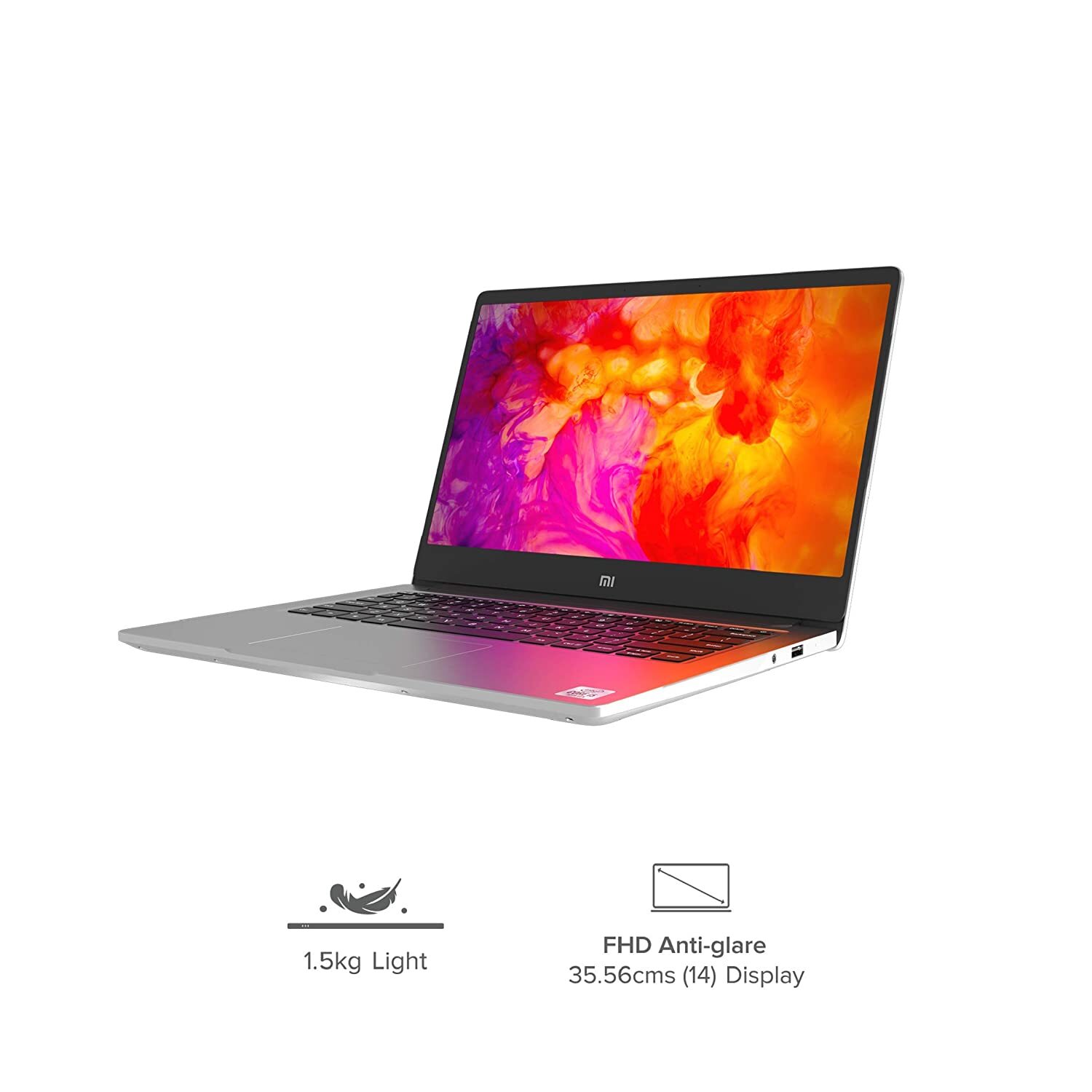 Mi Notebook 14 Intel Core i5-10210U 10th Gen Thin and Light Laptop(8GB/512GB SSD/Windows 10/Nvidia MX250 2GB Graphics/Silver/1.5Kg), XMA1901-DG+Webcam