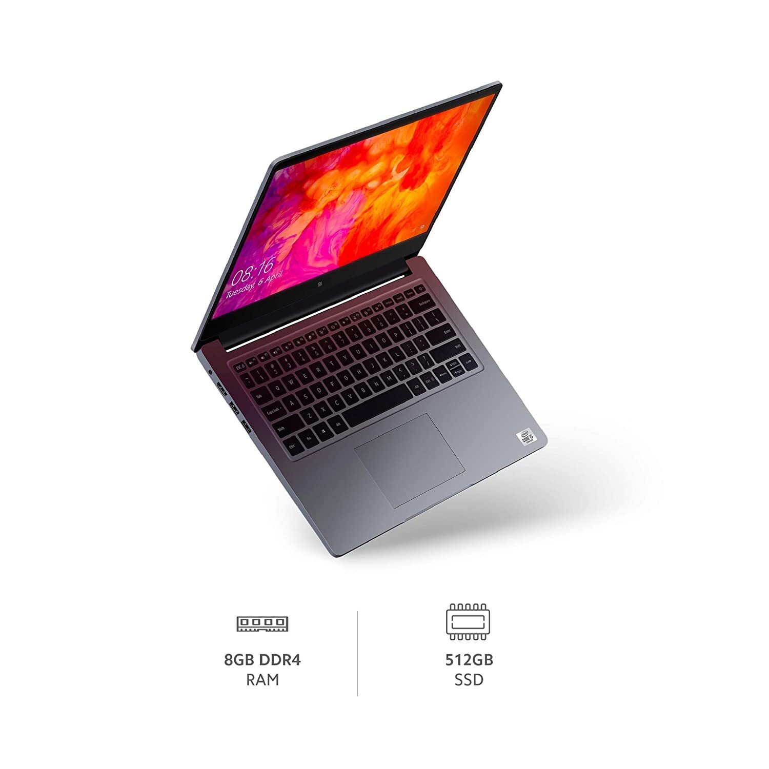 Mi Notebook 14 Intel Core i5-10210U 10th Gen Thin and Light Laptop(8GB/512GB SSD/Windows 10/Nvidia MX250 2GB Graphics/Silver/1.5Kg), XMA1901-DG+Webcam