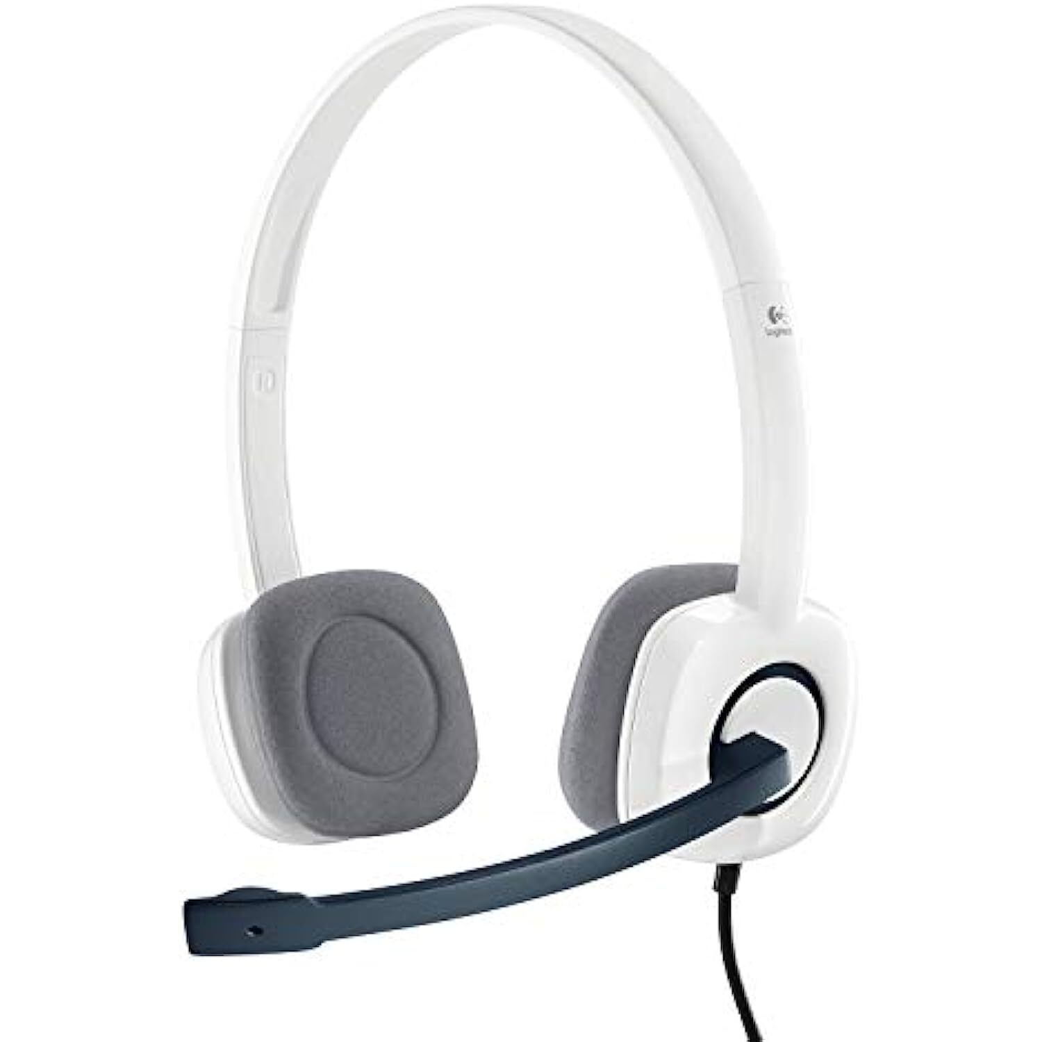 Logitech H150 Wired On Ear Headphones With Mic (White)